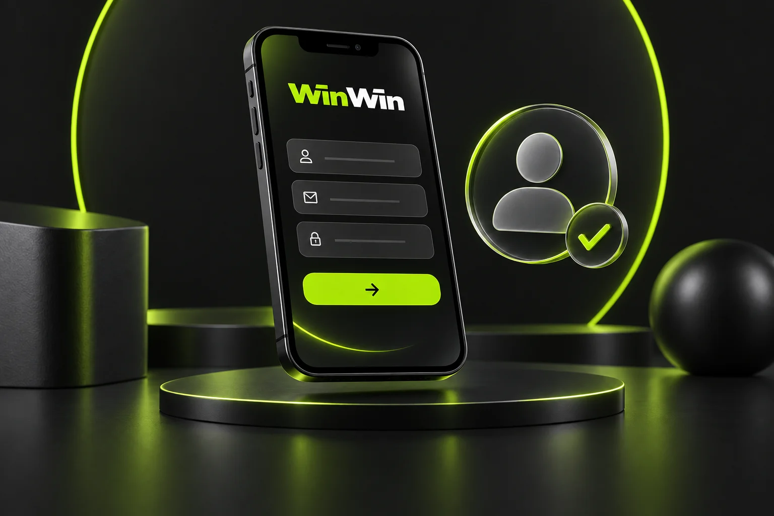 Crie a conta com os seus próprios dados · WinWin